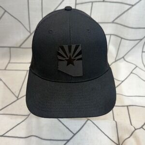 Branded Bills Trucker Hat OSFM Black Arizona State Flag Snapback Mesh Cap